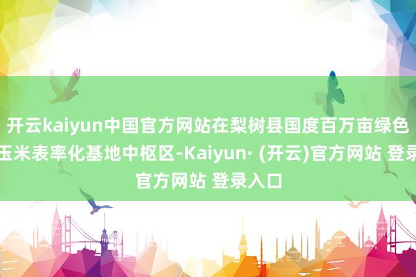 开云kaiyun中国官方网站在梨树县国度百万亩绿色食物玉米表率化基地中枢区-Kaiyun· (开云)官方网站 登录入口